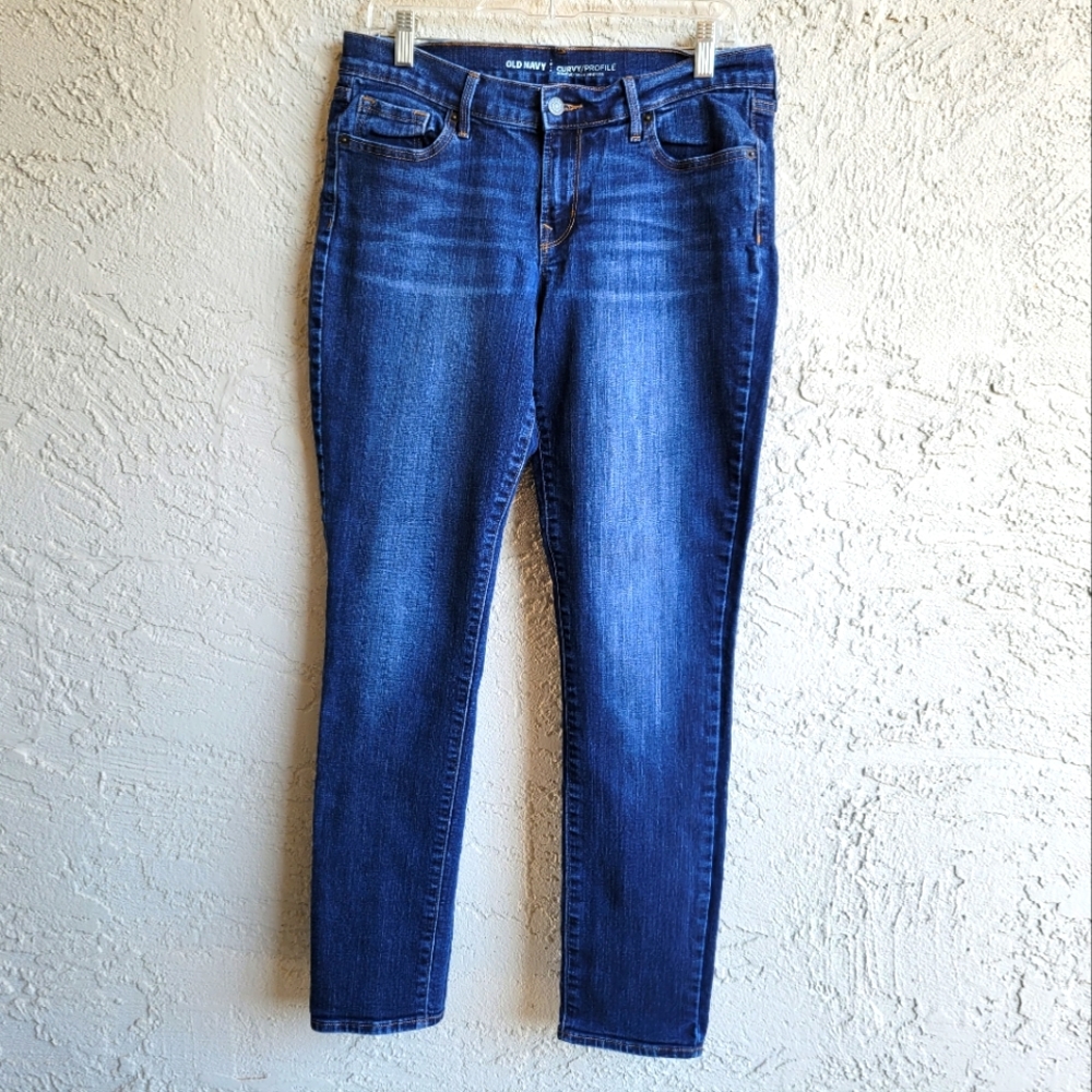 🟣OLD NAVY CURVY/PROFILE DENIM JEANS WOMEN SIZE 10/R